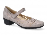 Chaussure mephisto sandales modele ivora cuir texturÃ© taupe foncÃ©
